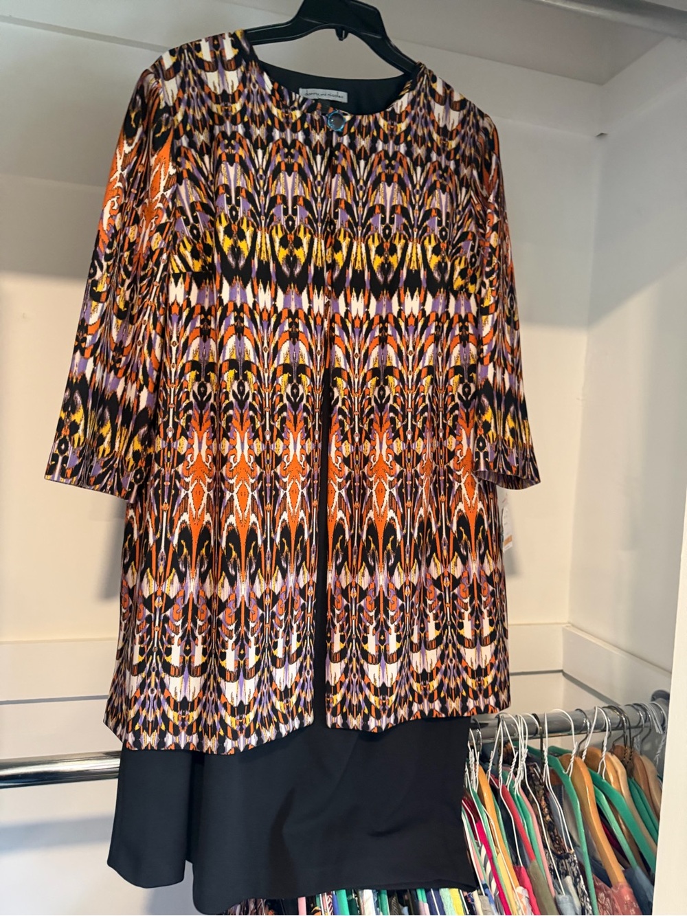 Danny & Nicole Women’s Two Piece Formal dress Suit Long Sleeve Rust Size 16W NWT
